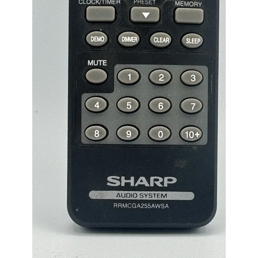 Sharp RRMCGA255AWSA Audio System Remote Control - Picture 2 of 5